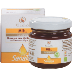 BIO SANATOS BALZAMIČEN MED 85 ml MED, PROPOLIS in 100% čista eterična olja