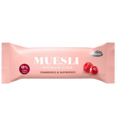 WOMAN LINE ŽITNA PLOŠČICA BRUSNICA - MALINA 30 g